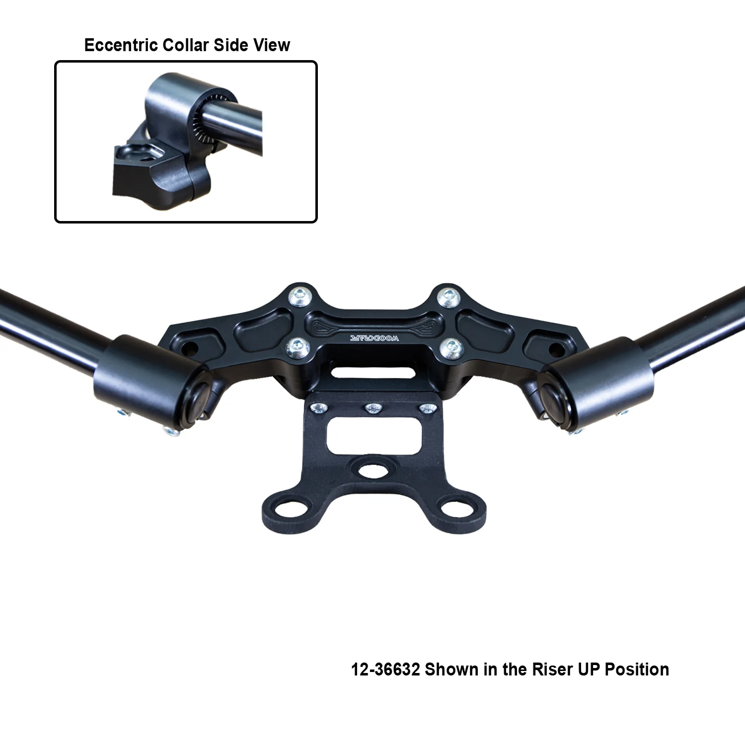 Ducati Monster 1200 2017-21 Clipon Adapter Plate w/Gauge Mount 1.5" Standard Rise - Image 12